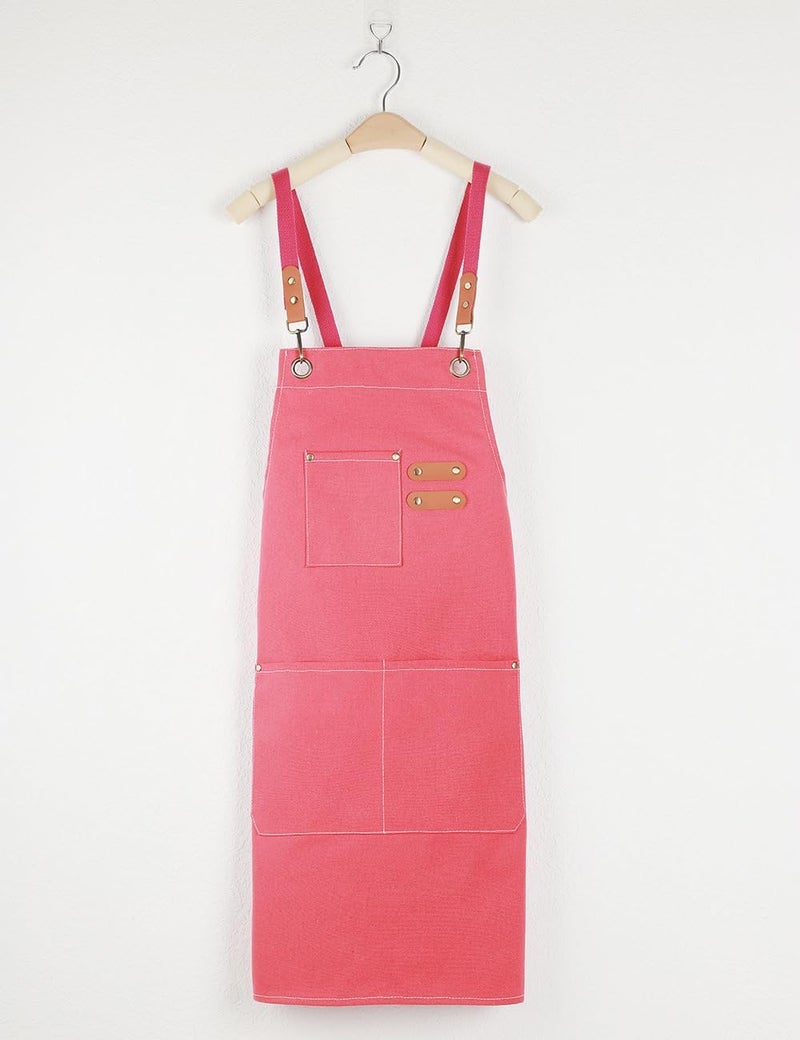 Duogoo Kitchen Chef Aprons for Women and Men with 3 Pockets for Cooking BBQ Bib Work - Image 2
